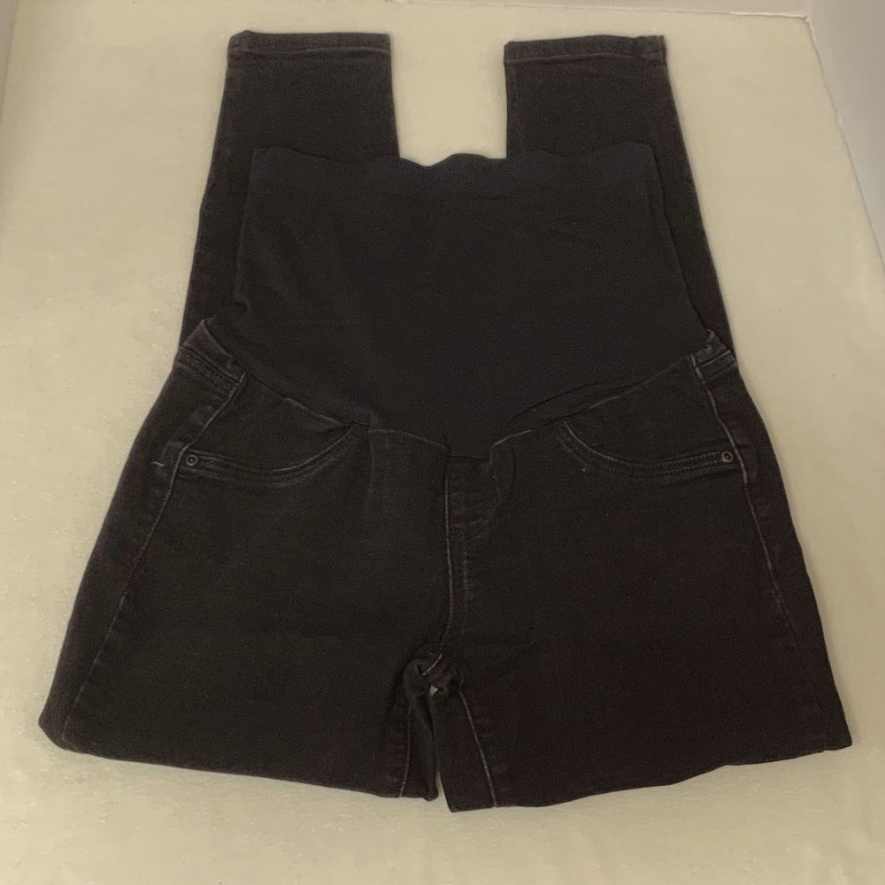 A GLOW MATERNITY BLACK JEGGINGS - SZ 10